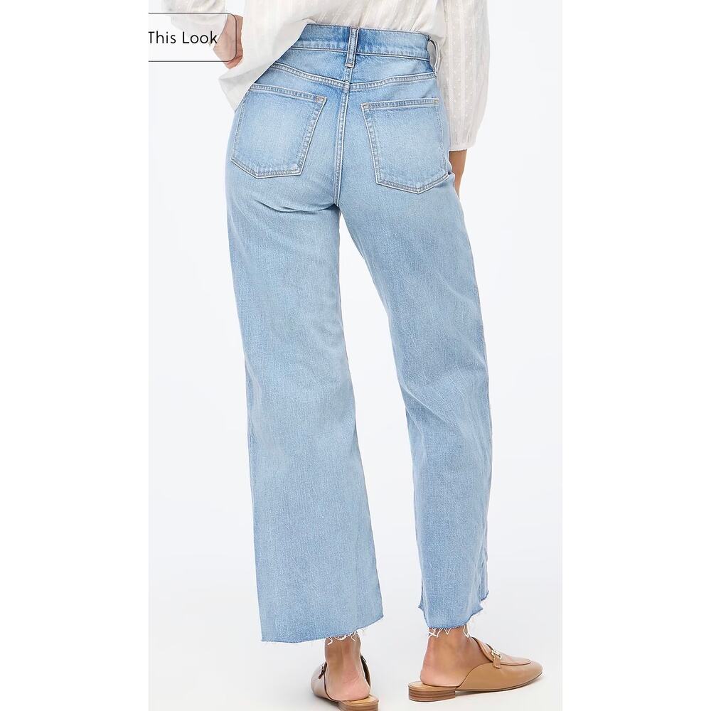 J. Crew Wide-leg Cropped Jean in All-day Stretch Size 30 - Picture 3 of 9